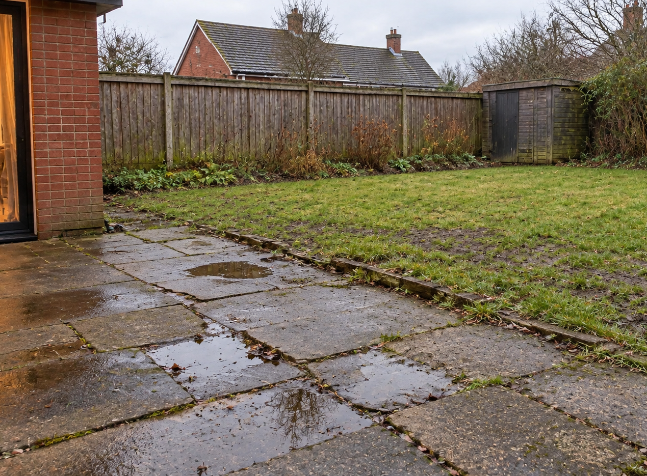 Southsea garden before the project